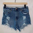 Kendall + Kylie  Medium Wash Denimn High Waisted The Icon Short size 5/27 Photo 0