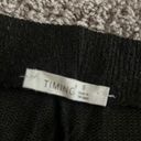 Timing Black Lettuce Hem Knit Pants Photo 2