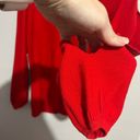 Vibrant Mossimo  Red Split Sleeve Blouse Photo 24