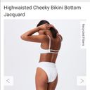 Cotton On  gathered bum Brazilian bikini bottom white petals jacquard XL Photo 2