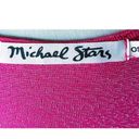 Michael Stars Ultimate Fitted Metallic Pink Cowl Neck Top by  ~ Women's Size OS Photo 4