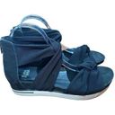 Eileen Fisher  Zanya Womens  Mesh Wedge Platform Sneakers Sandal Black Sz 9.5 Photo 0