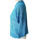 Laura Scott  Short Thin Blue Bolero Open Cardigan Shrug Sweater ~ Women's Size XL Photo 3