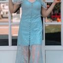 Majorelle Blue Lace Midi Dress Size S Photo 0