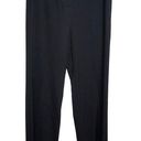 St. John  Knit Caviar Black Wide Leg Dress‎ Pants High Rise Sz 8 Women's Photo 0