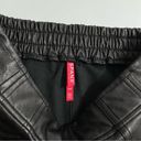 Spanx NWT  Leather Like Faux Leather Noir Black Jogger Pants Size Small Photo 8