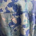 Denim & Co Size Medium Blue Floral Spring Jacket Photo 3