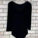 AG Adriano Goldschmied Ag Adriano Goldschmield Black Jaxon 3/4 sleeve Scoopneck Tee Size S Photo 6