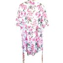 Show Me Your Mumu  Brie Pink Floral Short Sleeve Robe O/S Photo 5