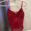 Edikted Red lace tank top Photo 0