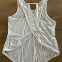 HalaraCut Out Asymmetric Hem Sheer Casual Tank Top white NWT Photo 6