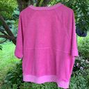 Urban Outfitters Pink terrycloth, short sleeve, zip up sweatshirt, S Photo 3