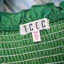 TCEC Green ruffled smocked Dress Photo 2