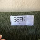 SEEK the Label Olive Green Corset Lace Up Sweater Photo 4