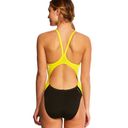 Adidas NWT  Solid Splice Vortex Back One Piece Swimsuit Photo 2