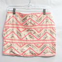 EXPRESS knit mini skirt Metallic Sequins and Pink Size S Photo 1