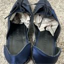 Freda Salvador Wit D'orsay Blue Satin Lace Up Oxford Flats Studded Womens 7 Photo 9