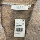 ASTR  Knitwear Taupe Neutral Tan Wool Wrap Sweater Size XS Balloon Sleeves Photo 9