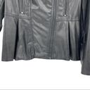 BCBGMAXAZRIA  Faux Leather Asymmetrical Moto Jacket Photo 8