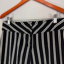 White House | Black Market  Striped Cotten Blend Wide Leg Trouser Pants Sz 8 Photo 2