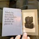 Open Story Fitted Flap Backpack Gray Laptop Sleeve Travel Water Resistant NWT Photo 8