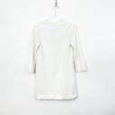 Maje Ivory Long Sleeve Mini Shift Dress Photo 5