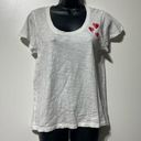 Draper James  Heart Design Valentines Day Tee Shirt Size Small 100% Cotton Photo 0