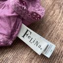 Felina  Purple Lace Razorback Bralette Size Large Photo 2