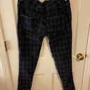 Tommy Hilfiger Y2K grunge black plaid skinny jeans Photo 1