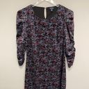 The Row THE SAVILE Dress Size 6 Puff Sleeve Velvet Holiday Nature Print Winter Photo 1