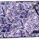 Simply Southern NWT Simply‎ Southern Women's Palm Leaf Leather Large Clutch Bag Purple Photo 1