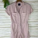 Abercrombie & Fitch  Light Pink Lyocell Utility Romper Photo 0