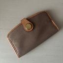 Dooney & Bourke NWT Vintage  clasp bifold canvas brown wallet with leather trim Photo 6