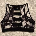 90 Degrees by Reflex 90 Degrees Black & White Pattern Sports Bra Photo 1