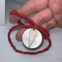 The Row Triple Red Beaded Stretch Love Charm Bracelet Photo 6