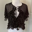 MISA Los Angeles  Raziela Top Black Ditsy Floral Photo 0