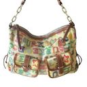 Dooney & Bourke  Vintage Large Graffiti Purse Rainbow Handbag Classic Heart Photo 0