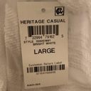 INC ‎ Heritage casual white hoodie size L Photo 4