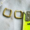 Free People 18K Square Huggie Hoop Earrings With Gift Bag  Photo 4