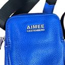 Aimee Kestenberg  Blue Leather Just Saying Stadium Crossbody Bag Women Photo 1