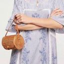 Free People  Sunny Day Striped Embroidered Ruffle Trapeze Mini Dress Blue White Photo 0