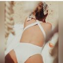 ANDIE - The Tulum One Piece White Summer Swim Pool Lake Beach Resort Bride Photo 1