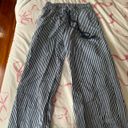 Edikted BRAND NEW WITH TAGS  stripped pinstripe linen esqe pants  seaside striped pants Photo 4