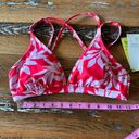 All In Motion Red Floral Triangle Bikini Top Size Small Photo 10