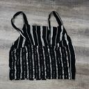 Hollister Black & White Striped Tank Top Photo 1