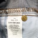 Calvin Klein Jeans  Dark Rinse Raw Cuffed Denim Shorts, Size 14 INV145 Photo 6