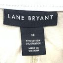 Lane Bryant  Shorts Women's Size 18 Mid-Rise Flat Front Chino Light Khaki Tan Photo 4