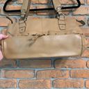 wilson's leather  Women's Pebbled Leather Satchel Purse Bag Light Brown Medium Photo 3