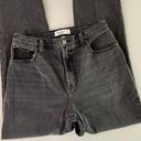 Abercrombie & Fitch 29/8 Short Curve Love 90s Straight High Rise Jeans Dark Grey Photo 0