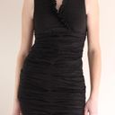 Calvin Klein Gothic Ruched Little Black Dress Photo 1